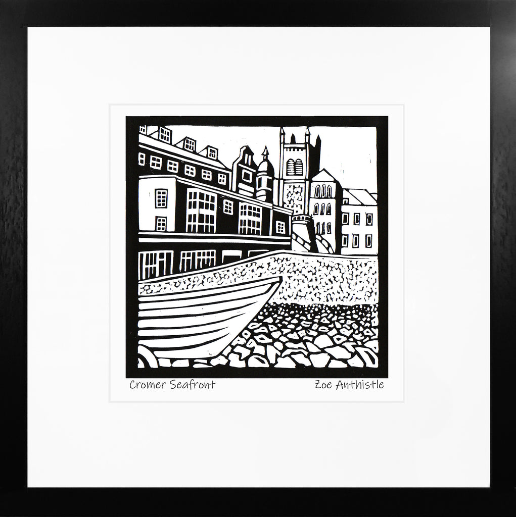 'Cromer Seafront' Limited Edition Original Linocut