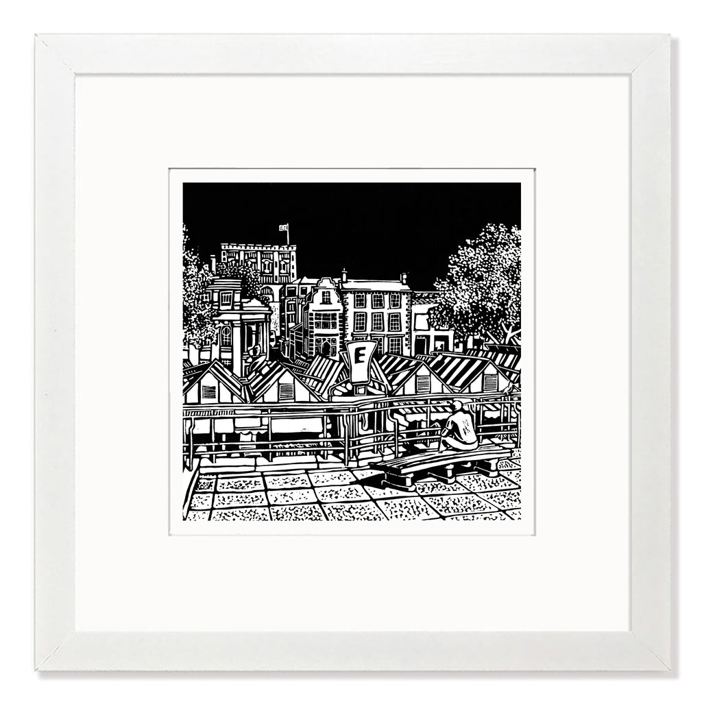 Norwich Market Mounted Digital Print with framing options
