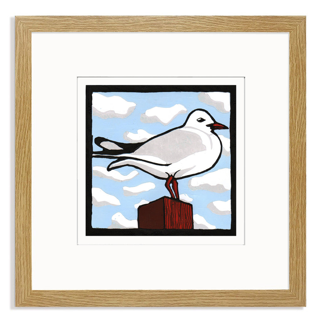 Seagull Mounted Digital Print with framing options