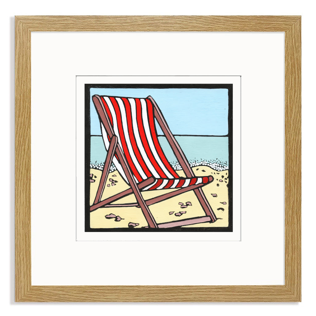 Deckchair Mounted Digital Print with framing options