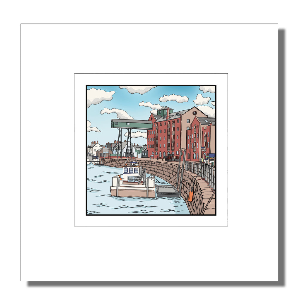 Wells Harbour Mounted Digital Print with framing options