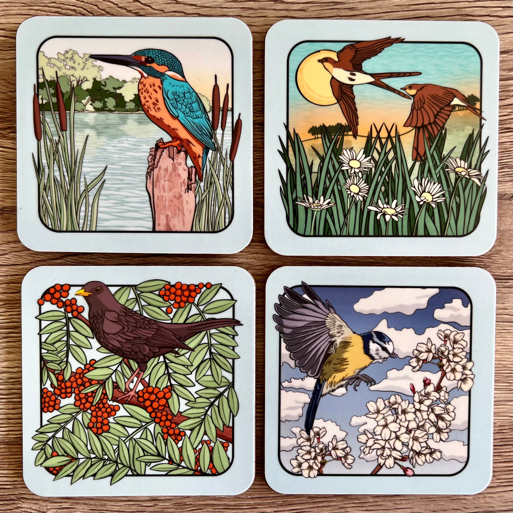 Elm Hill, Norwich Melamine Coaster with Cork backing