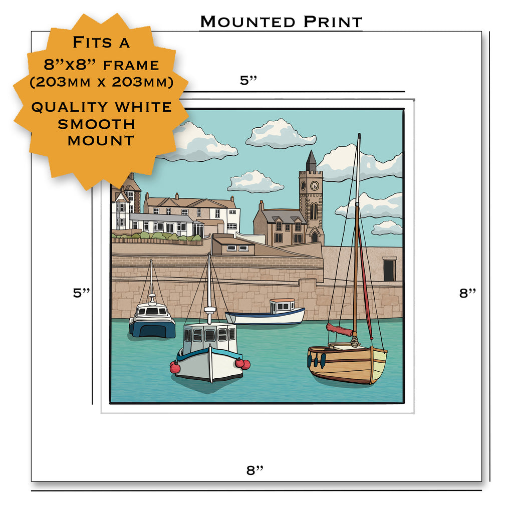 Porthleven Harbour, Cornwall Print