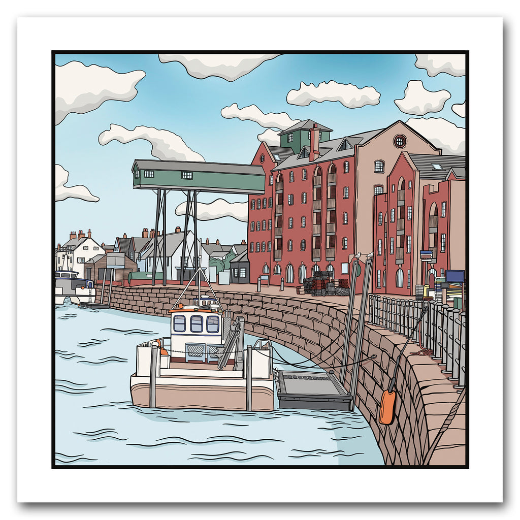 'Wells Harbour' Greeting Card