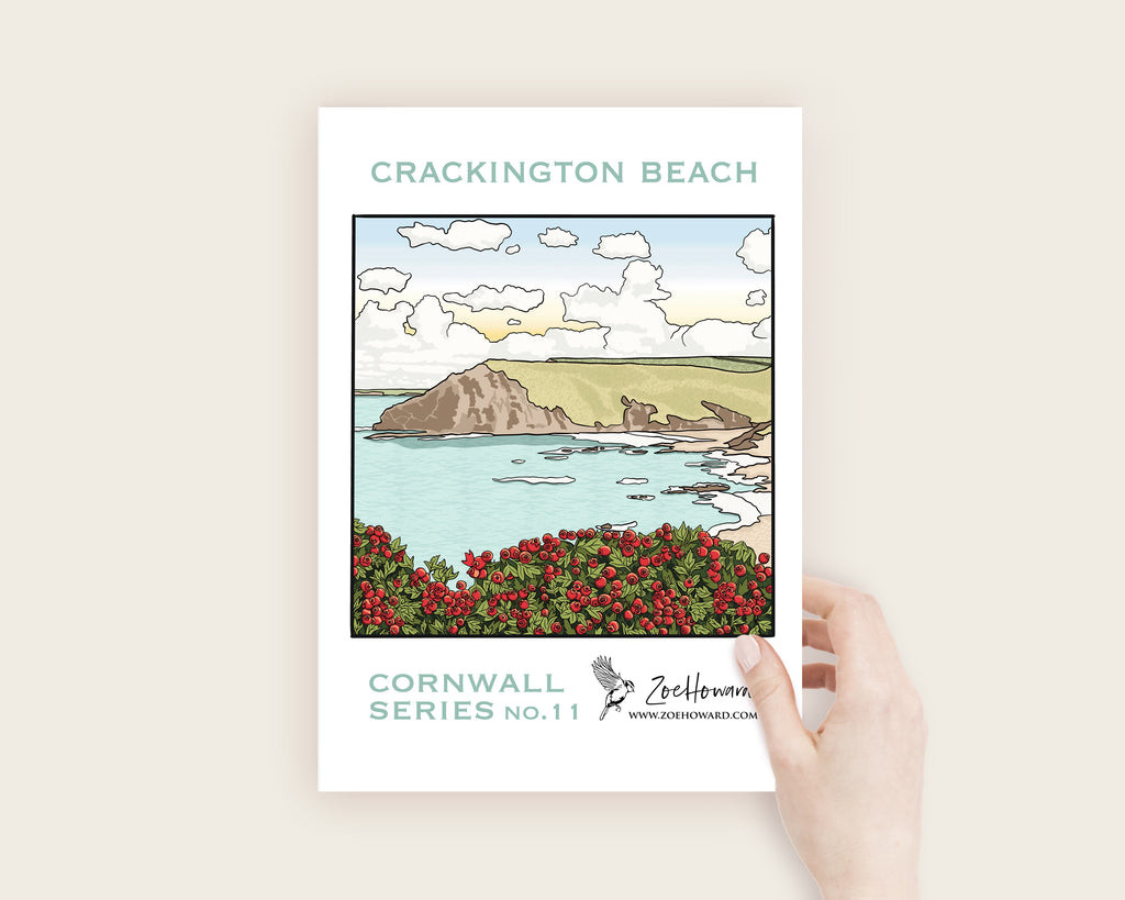 Crackington Beach, Cornwall A4/A3 Poster