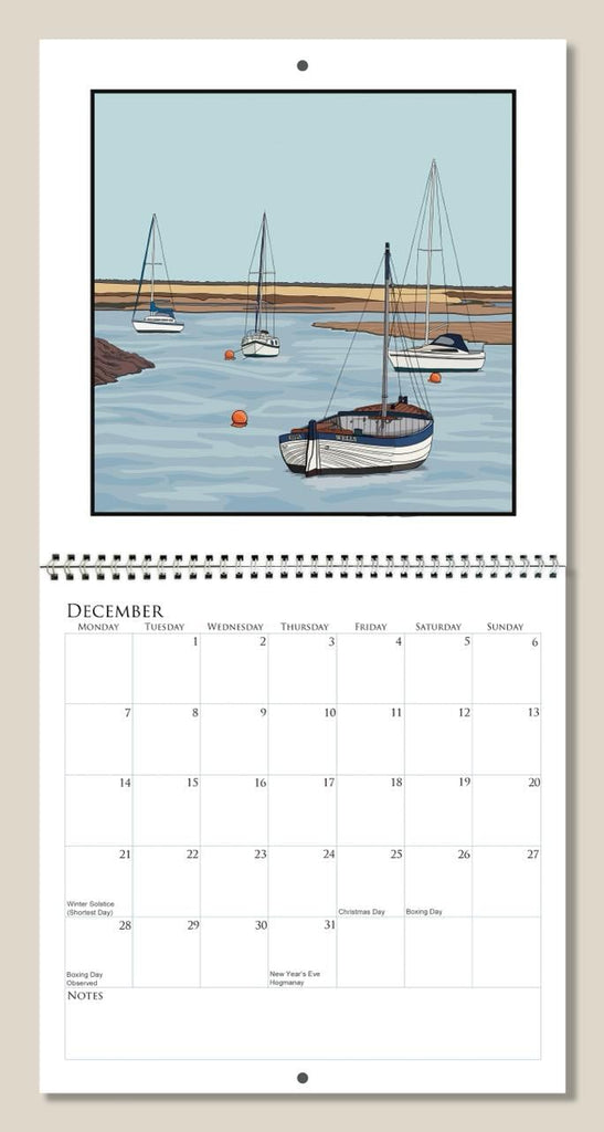Norfolk Calendar 2026 illustrated by Zoe Howard