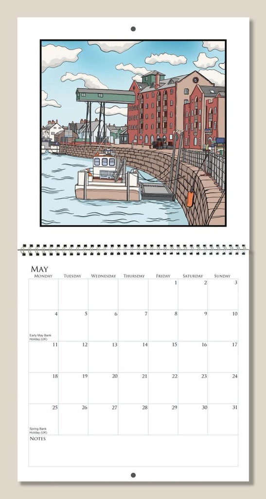 Norfolk Calendar 2026 illustrated by Zoe Howard
