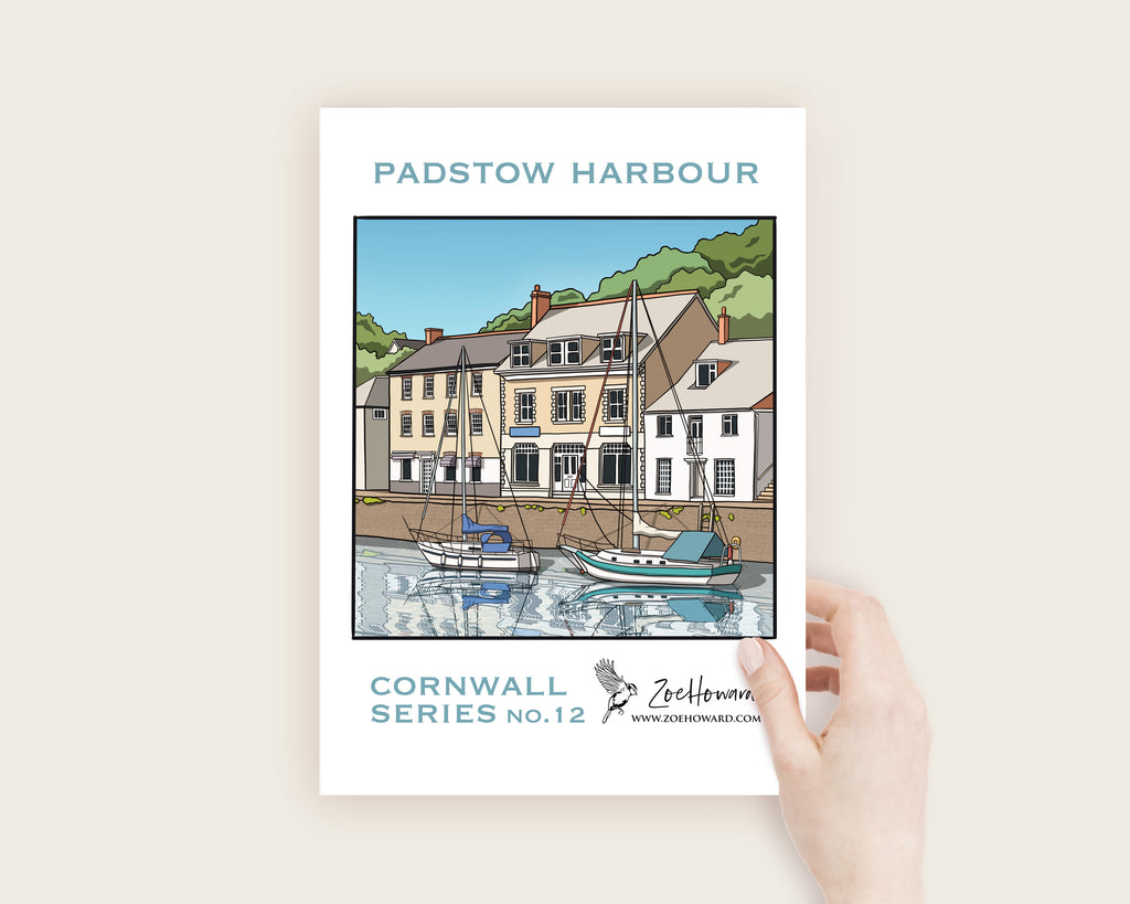 Padstow Harbour, Cornwall A4/A3 Poster