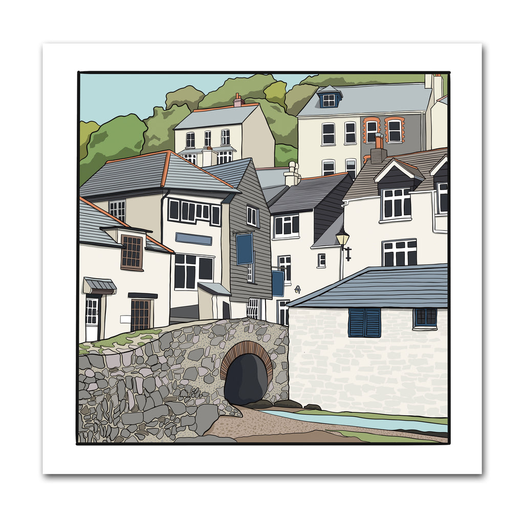 Polperro Bridge, Cornwall Print