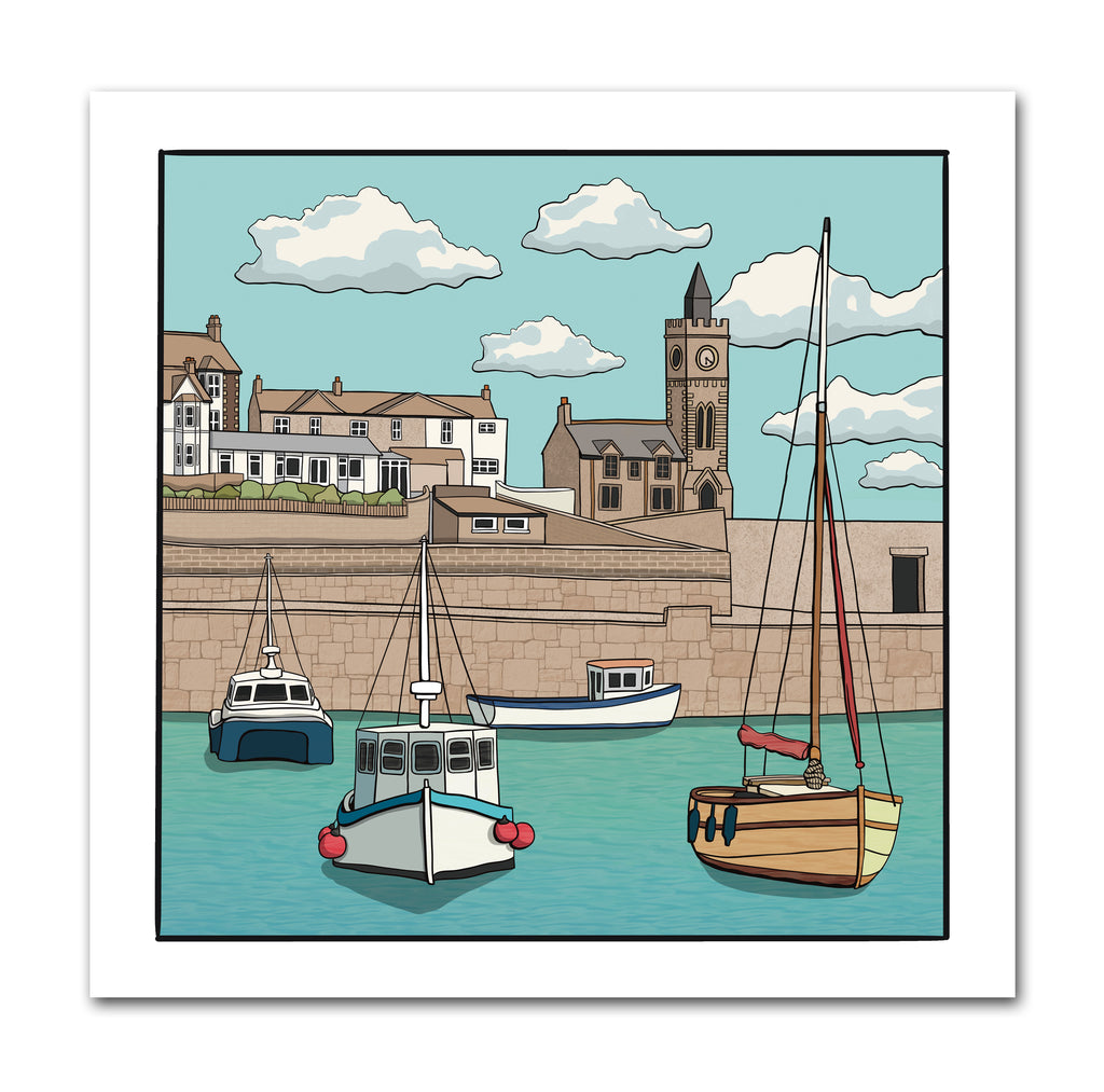 Porthleven Harbour, Cornwall Print