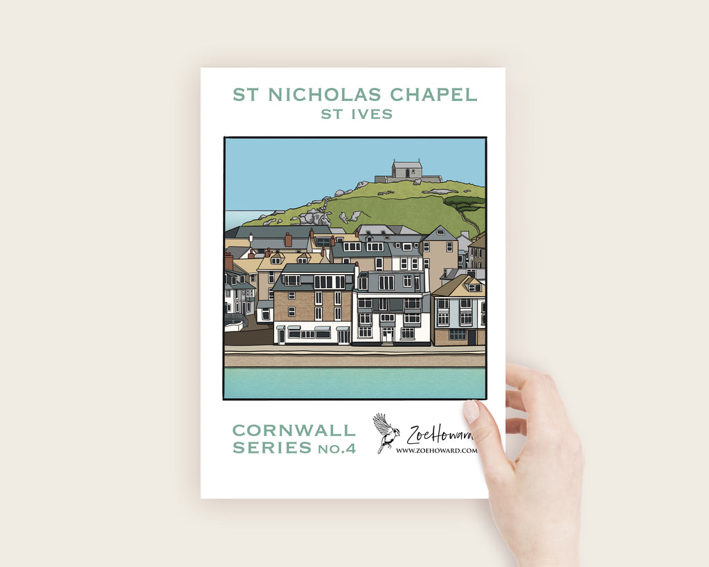 St Ives, Cornwall A4/A3 Poster