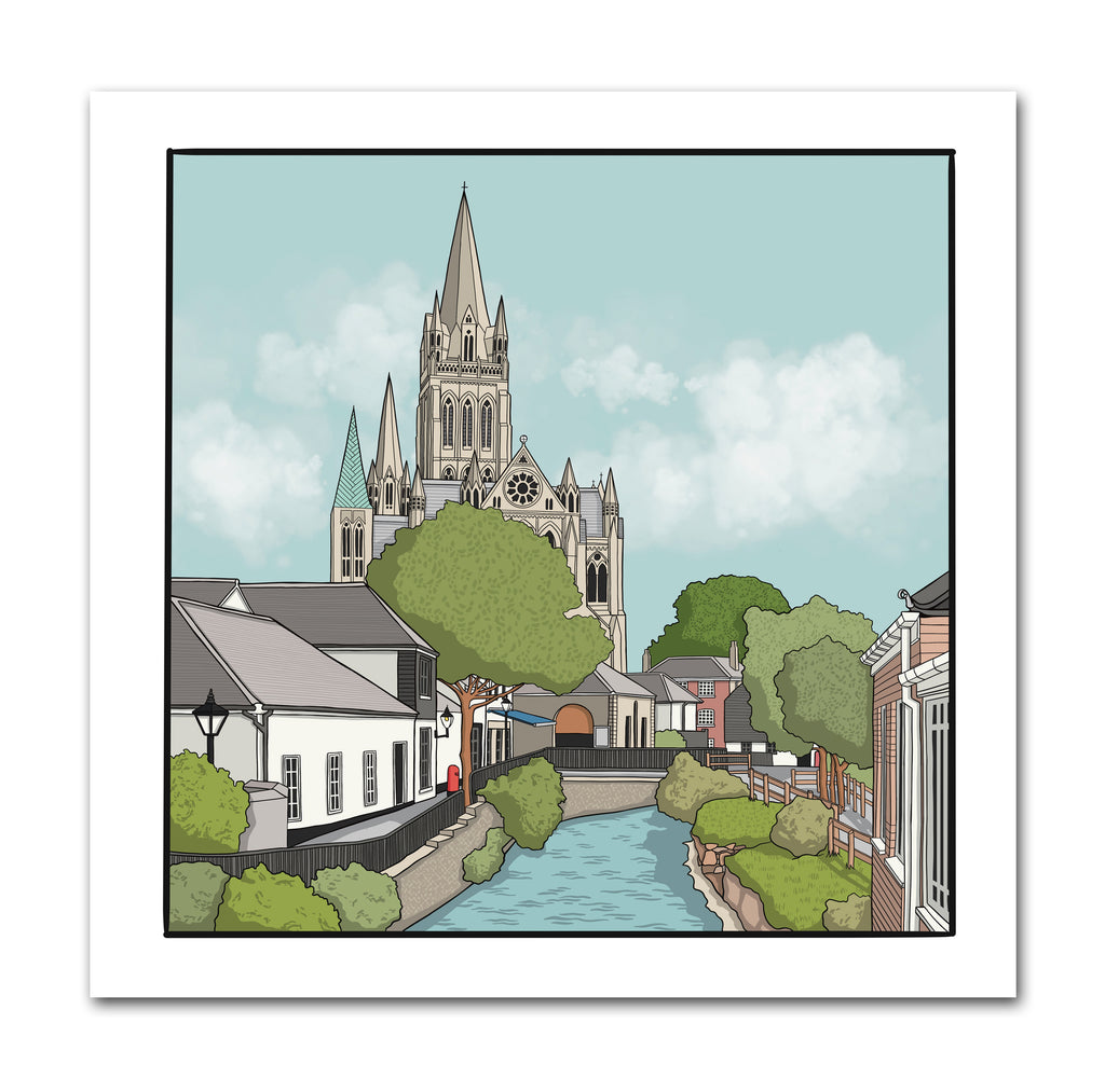 Truro Cathedral, Cornwall Print
