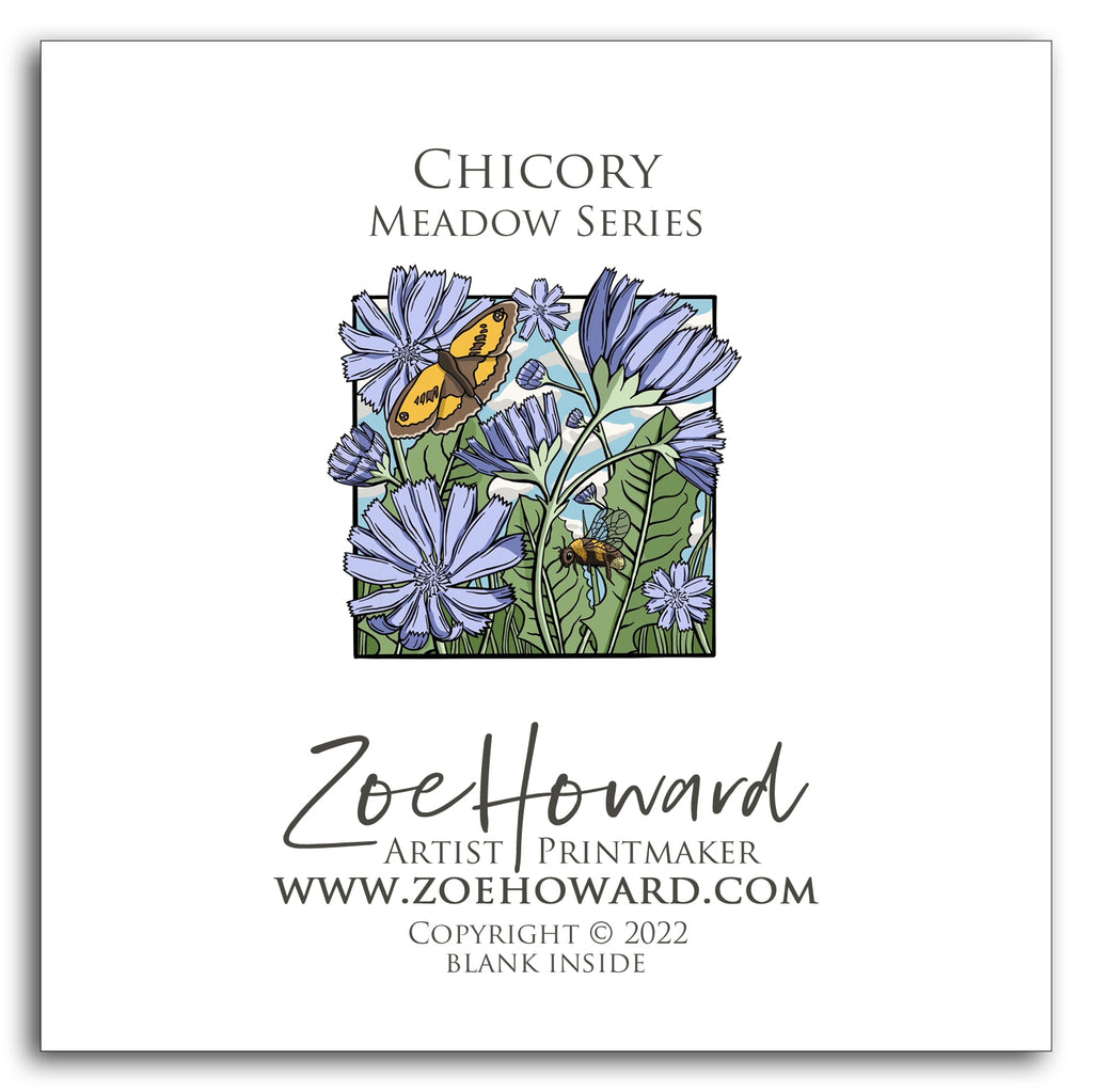 Chicory - Meadow Series Greeting Card