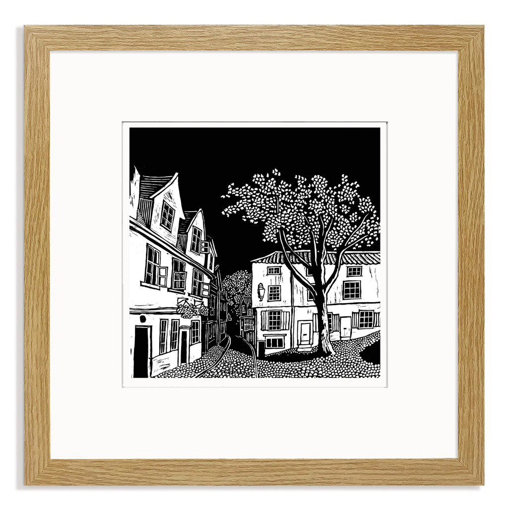 Elm Hill, Norfolk Mounted Digital Print with framing options