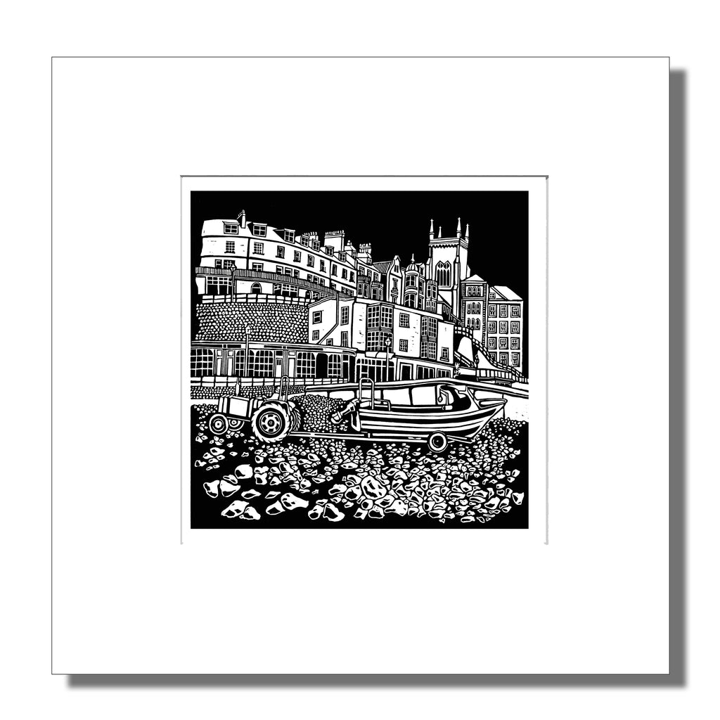 Low Tide, Cromer Mounted Digital Print with framing options