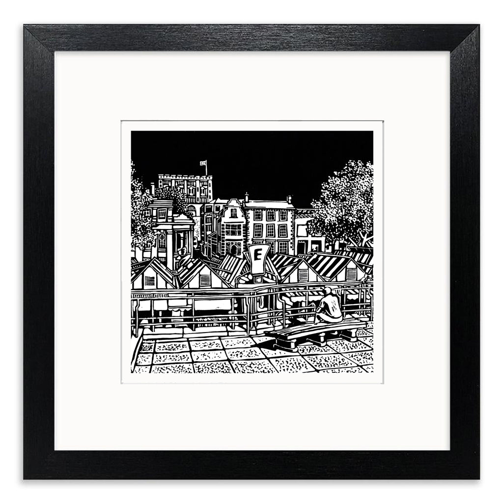 Norwich Market Mounted Digital Print with framing options