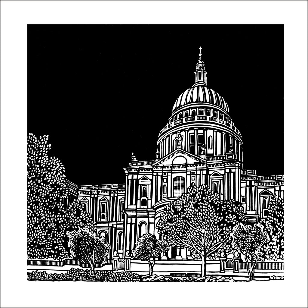Greeting Card x 10 'St Pauls Cathedral, London'