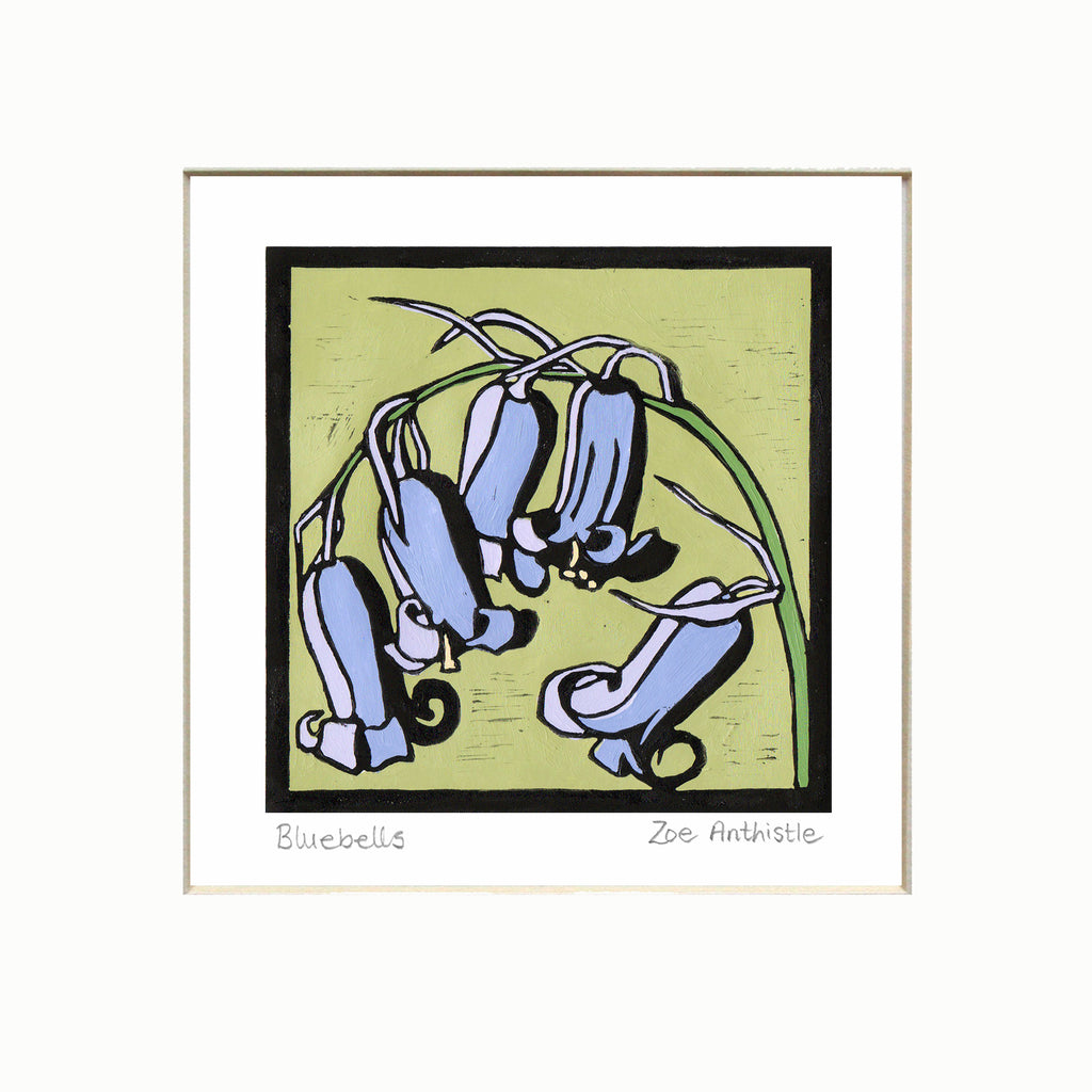 'Bluebells' Limited Edition Original Linocut
