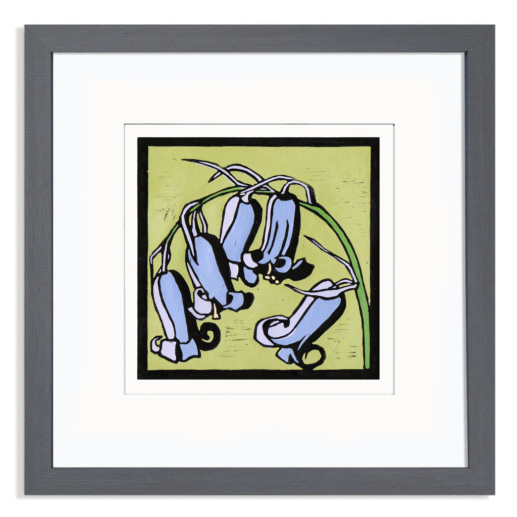 Bluebells Mounted Digital Print with framing options