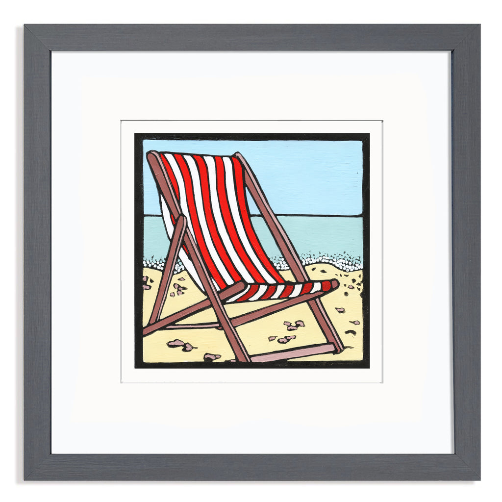 Deckchair Mounted Digital Print with framing options