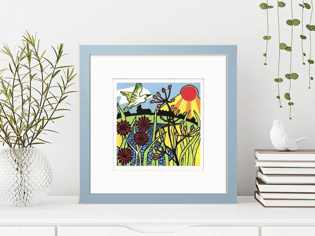 Summer Rays Mounted Digital Print with framing options