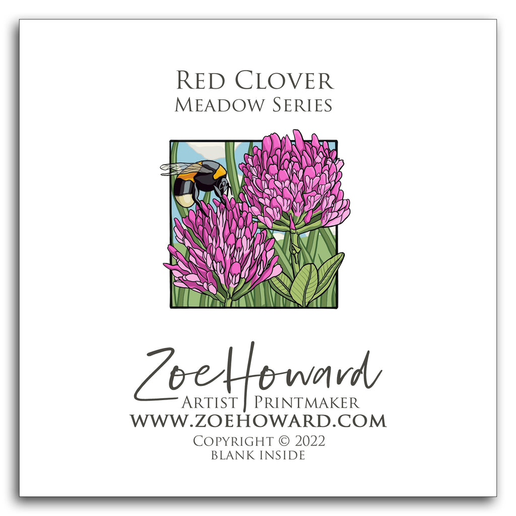 Red Clover - Meadow Series Greeting Card