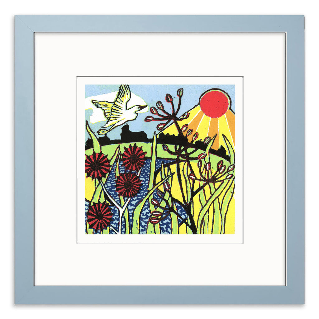 Summer Rays Mounted Digital Print with framing options